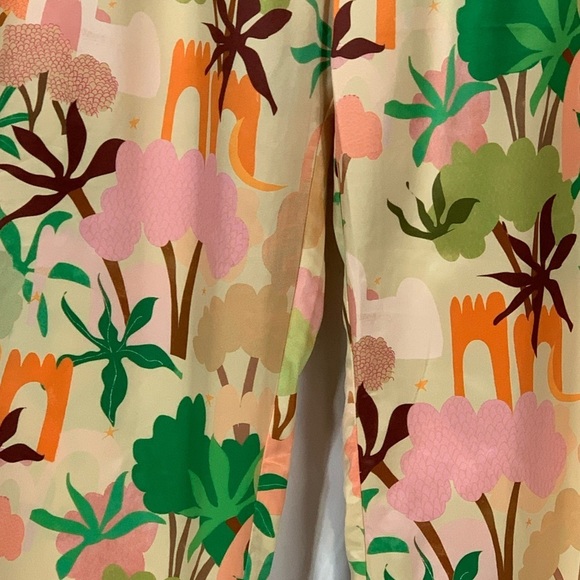 Playful Promises x Alja Horvat 70s Inspired Nature Print Pajama Pants - size 14 - Picture 3 of 7